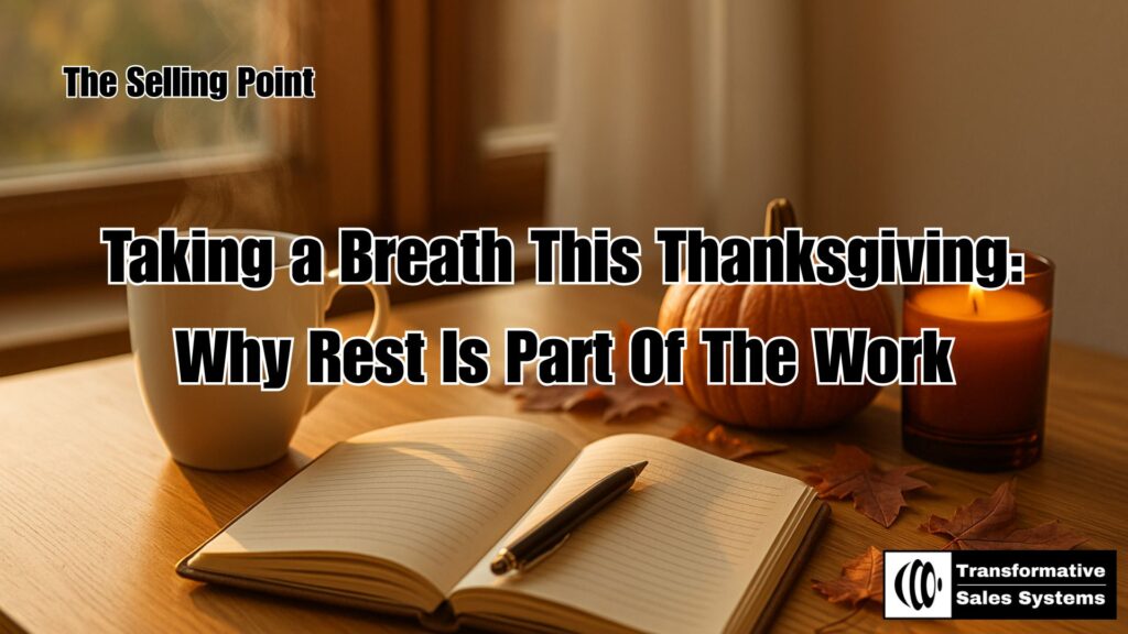A peaceful Thanksgiving morning scene with coffee, a journal, and soft sunlight, capturing Thanksgiving self care and reflection.
